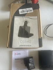 Plantronics CS540 Monaural Wireless Headset with C054 Charging Base & AC Adapter