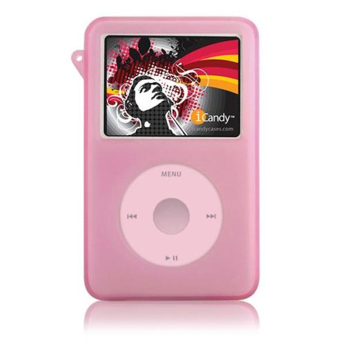 iCandy Silicone Case for iPod classic w/Armband-PINK