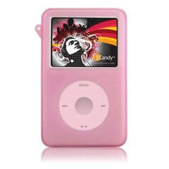 iCandy Silicone Case for iPod classic w/Armband-PINK