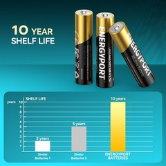 Double AA & Triple AAA Combo Super Alkaline Batteries 1.5V Toy Remote Battery