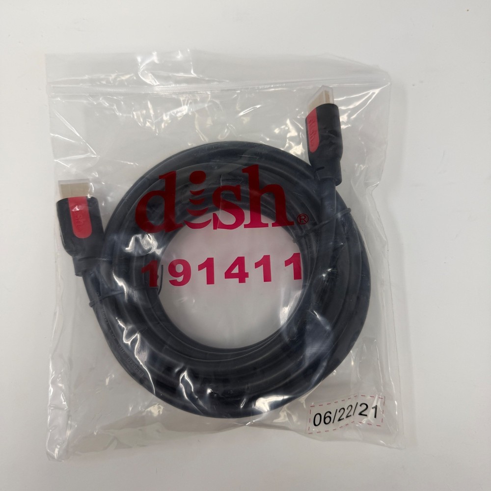 Dish Network HDMI Gold Plate Network High Speed 15ft Cable – 191411 Brand New