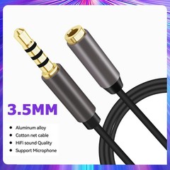 3.5mm Extension Cable AUX Extender Cord TRS Adapter Stereo Audio Headphone Cable