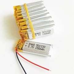 10 pcs 3.7V 150mAh lipo Battery rechargeable For MP3 MP4 smart watch GPS 501230