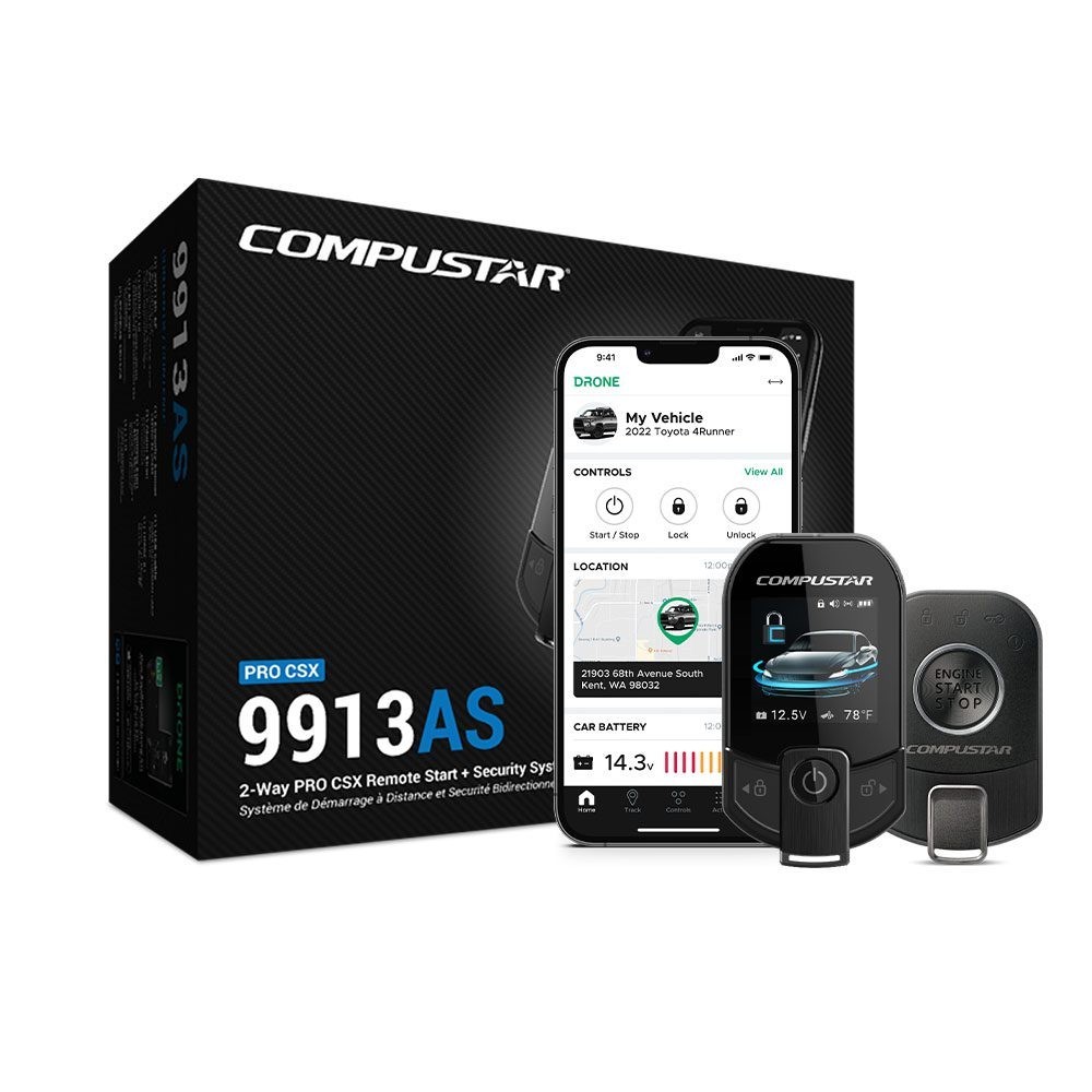 Compustar RFX-P2WT13-SF T13 Kit + FT-CMX-HC Start IT + FT-ALARMIT-KIT + Blade-AL