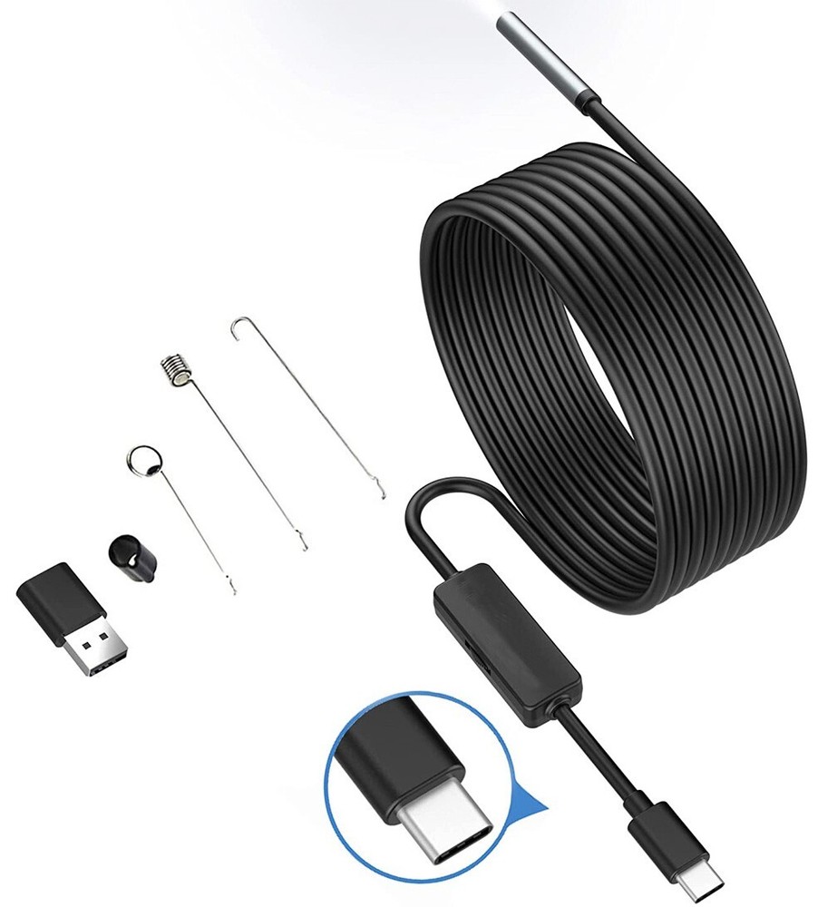 2M 6 LED USB Waterproof Endoscope Borescope Snake Video Camera for PC & Android