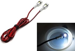 12V Xenon White 5730-SMD Bolt-On LED License Plate Lights Compat Style: Silver
