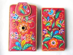 Microsoft Zune 30GB . Stylized as Uftyuga painted.