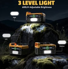 550W Portable Power Inverter Compatible with Dewalt Hercules 20V Battery Camping
