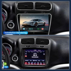 [8Core 4GB RAM 64GB ROM] Car Radio for Dodge Journey 2011-2019: 9″ HD 9 Inch