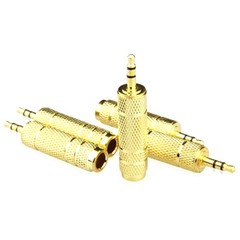 6.35mm 1/4″ Female to 3.5mm 1/8″ Male TRS Stereo Audio Headphone Mic Adapter