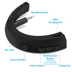 HeadponeMate Wireless Bluetooth 5.0 Adapter for Bose® QC® 25 Headphones
