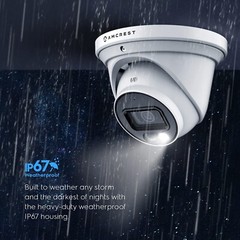 Amcrest 4K POE AI IP Security Camera 8MP Turret Color Night Vision Warranty