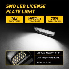 AUXITO LED License Plate Light For 1999-2013 Chevy Silverado Avalanche Bright US