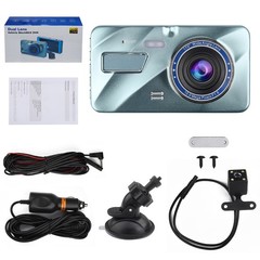 HD 1080P Car Dual Lens Dash Cam 4″ DVR Recorder Front & Rear Camera Night Vision