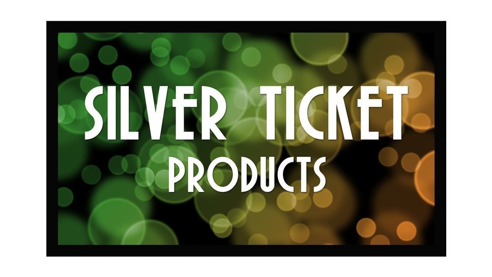 Silver Ticket Products Fixed Frame Projection Screen 16:9 4K HDTV Movie Theater