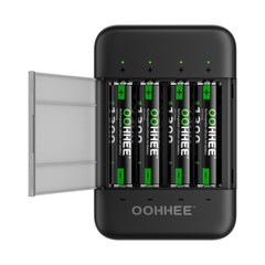 4/8/12/16x 1.5V 1300mWh AAA Rechargeable Lithium Battery + Charging Storage Box