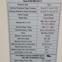 LG Electronics ESS Smart Energy Box Demo Unit No Batteries RBA008K0A00 (Pre-Owne