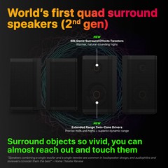 Nakamichi Shockwafe Ultra 9.2.4Ch 1300W Soundbar w Dolby Atmos, eARC+SSE Max A-