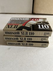 MAXELL XLII 110 High Fidelity Blank Audio Cassette Tapes Lot of 3 NEW SEALED