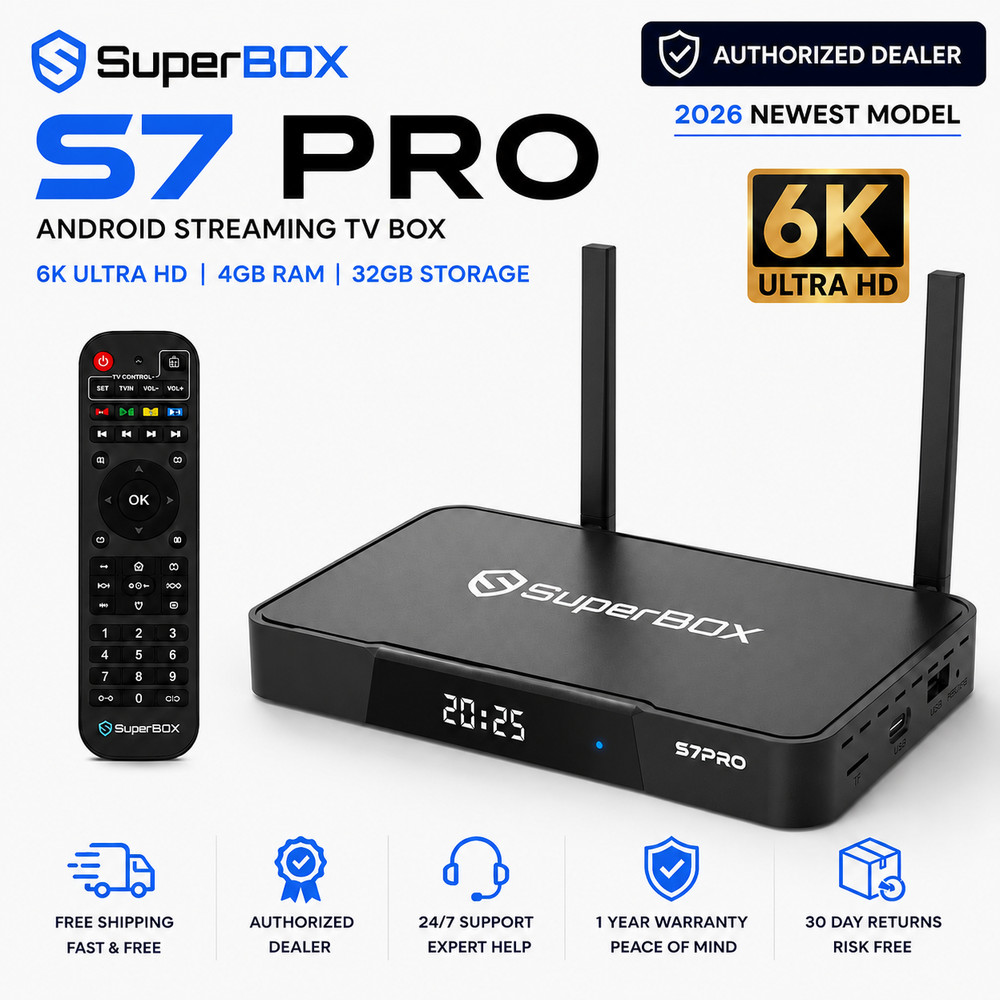 SuperBox S7 Pro Android Streaming TV Box AUTHORIZED DEALER FREE FAST SHIPPING