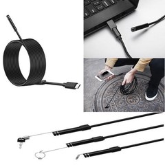 1-3M Android USB / TYPE-C Endoscope Inspection 7mm Camera 6 LED IP67 Waterproof