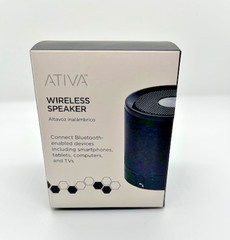 Ativa Wireless Speaker, Bluetooth Enabled, Black, Item 3416115