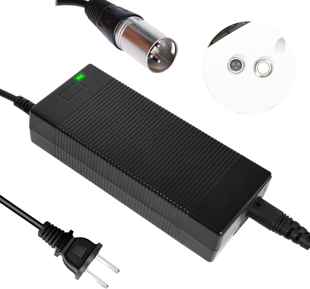 UL Certified 54.6V Fast Charger with XLR Plug – 13S 48V Lithium Battery Charger