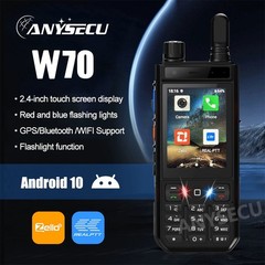 ANYSECU W70 Android 10 4G Network Radio Zello With GPS WIFI IP68 Walkie Talkie