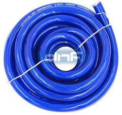 DNF COMPLETE 6000W 0 GAUGE BLUE AMP AMPLIFIER INSTALL WIRING POWER KIT