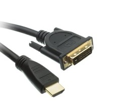 2 x 3ft HDMI to DVI-D 24+1 Pin Monitor Display Adapter Cables Male/Male HD HDTV