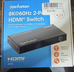 Manhattan 8K 60-Hz 2-Port HDMI Switch