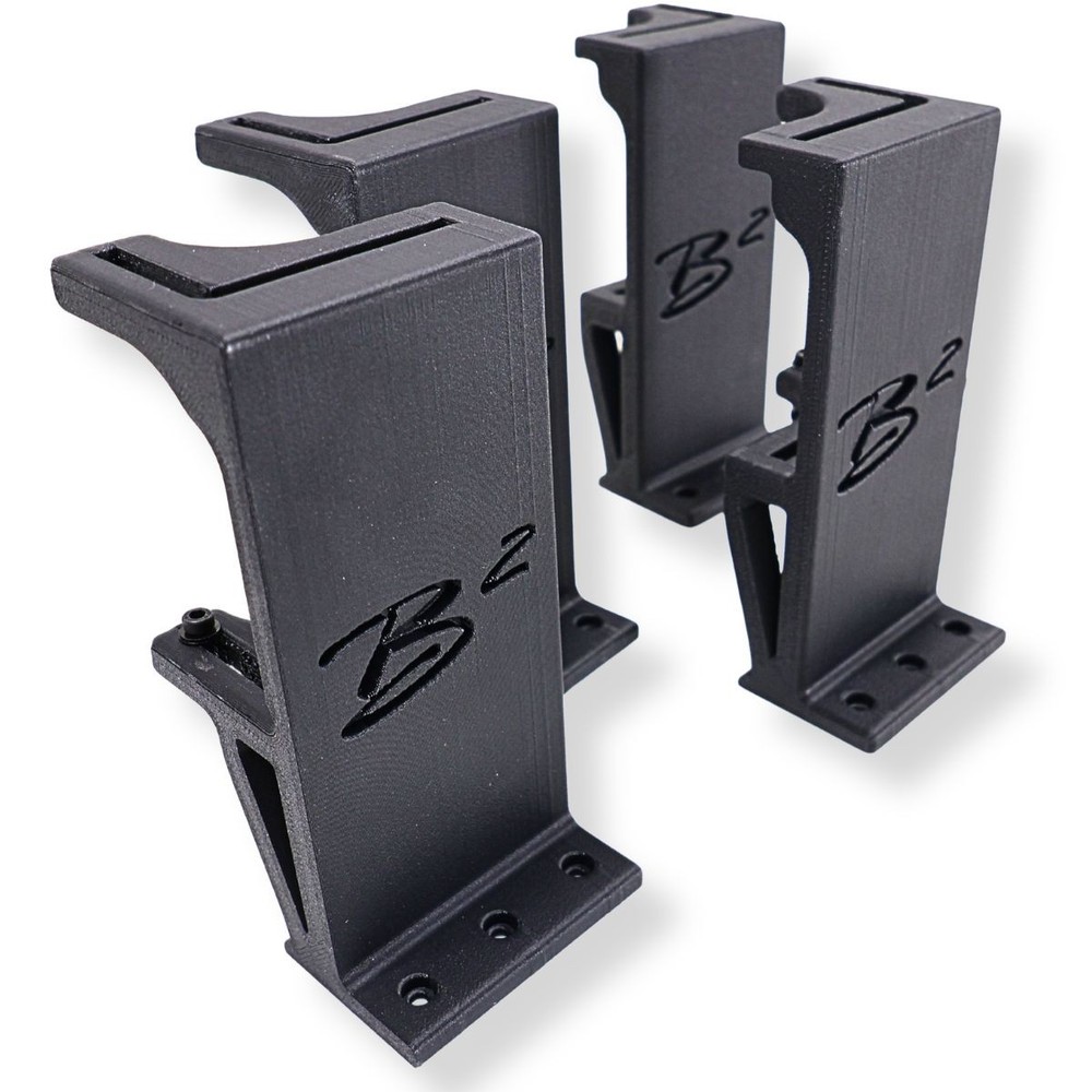 B2 Audio Dual Carbon Fiber ASA 3D-Printed Floating Amplifier Mount Racks