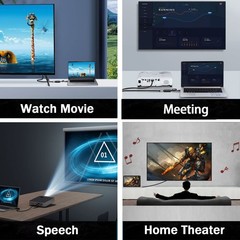 AKWOR USB to HDMI Adapter, USB 3.0 to HDMI 1080P Video Audio Converter Connec…