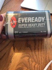 EVEREADY 1209 Super Heavy Duty Battery 6-Volt Size Format-BRAND NEW-Ships N 24h