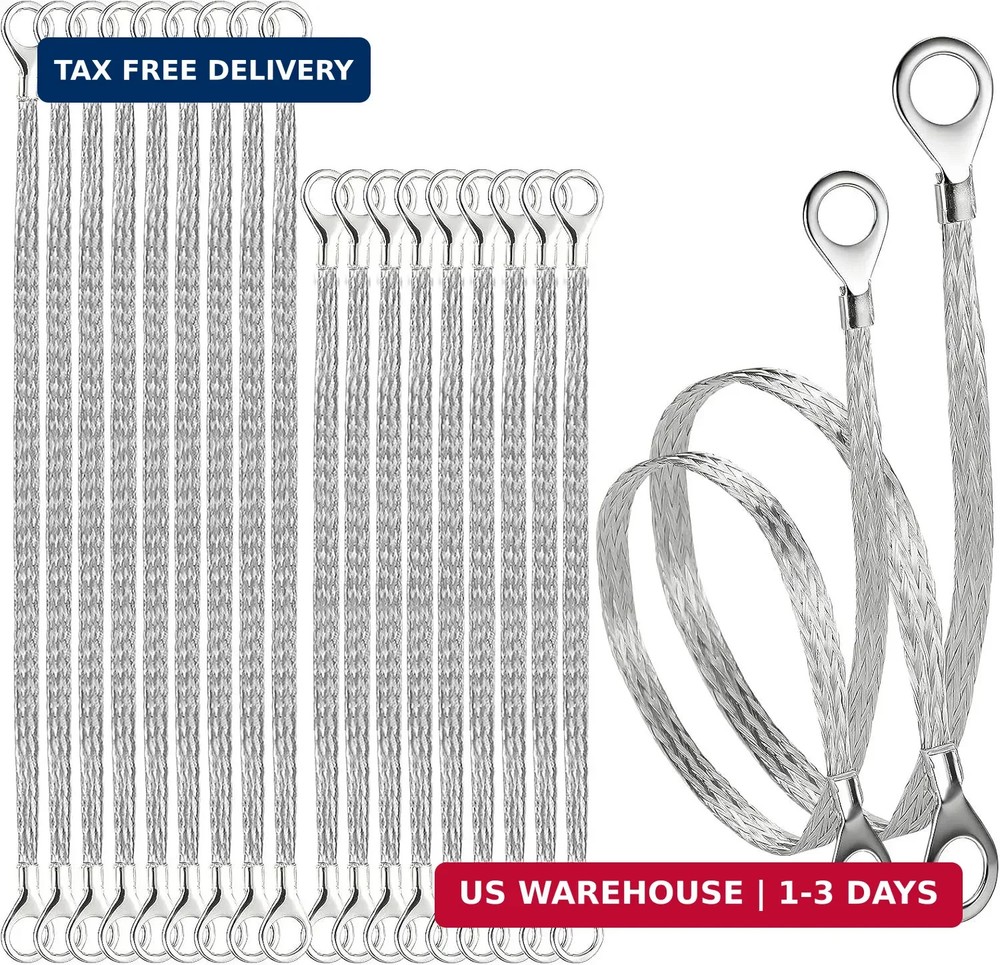 20 Pcs Ground Straps Automotive, 10/12 Inch Engine Universal Ground Strap Kit, B