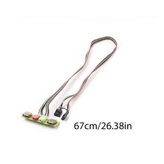 USB 3.5mm Front Panel Interfaces Port PC Computer Chassis Case Desktop Extension