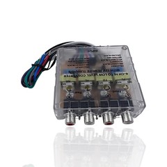 4CH Hi Low RCA Line Converter + Built-in Remote Turn-On, Ground Loop Isolator