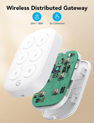 Wireless Mini Smart 6 Button Sensor, Group Control Multiple Devices, Versatile C