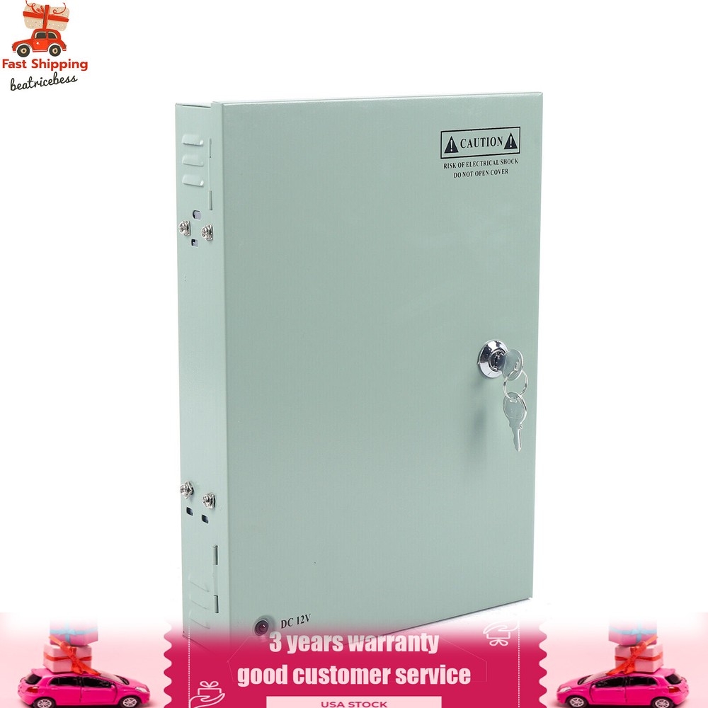CCTV Power Supply Distribution Box DC 12V 18 Channel 30 Amps for CCTV Camera