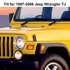 Black Honeycomb Mesh Front Grill Inserts TJ Front Grill Inserts Kit-Black02