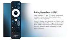 Ugoos BT Remote Control UR02 Remote For Ugoos TV Box, Built-in Mic, Gyro Sensing