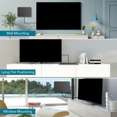 High-Performance Indoor TV Antenna, 138 Channels, 35-45 Miles Range, Easy Setup