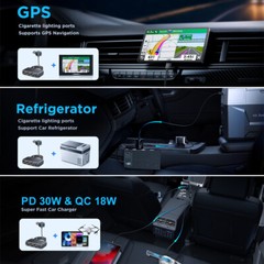 9in1 Car Charger Cigarette Lighter Splitter Adapter Fast USB/C Socket QC PD 30W