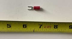 NEW 300pcs Fork Terminal Crimp Wire Connectors Electrical PVC 16-22 AWG – Red