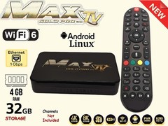 MAXTV GOLD PRO 5G 4K Quad Core 64 Bit ANDROID 9.1 (2023) UPDATED ,MORE POWERFUL