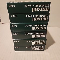 6 Maxwell 120 VHS Tapes Standard Grade ~ Lot Of New, Unsealed Up To 8 Hours Ea