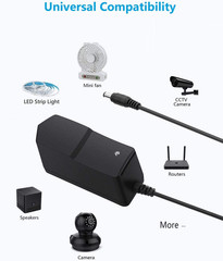 6V DC Power Supply 2A Universal AC Adapter, 100-240V 50/60Hz 6 Volts 2 Amp