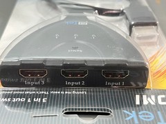 Fit Tek 3-Port HDMI Splitter Cable 1080p 3 in 1 out Switch Pigtail HUB Adapter