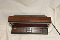 Micronta 63-765 LED Alarm Clock Tested Working Made In Hong Kong AC And 9V