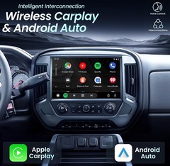For 2014-2018 Chevy Silverado GMC Sierra Car Stereo Radio GPS Android 13 Carplay